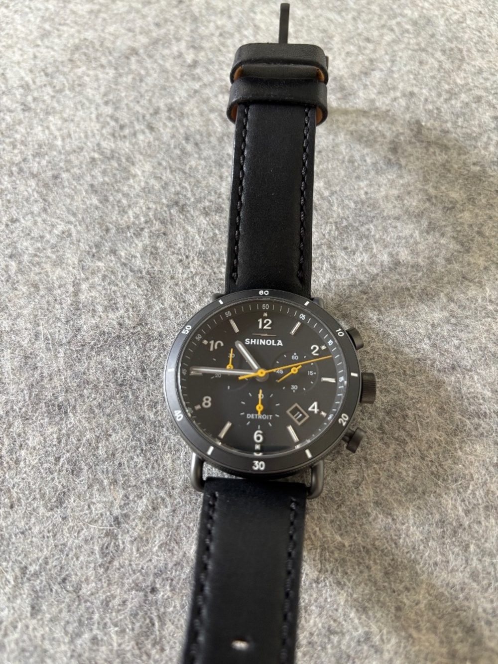 Canfield Sport Chronograph Watch (Black)